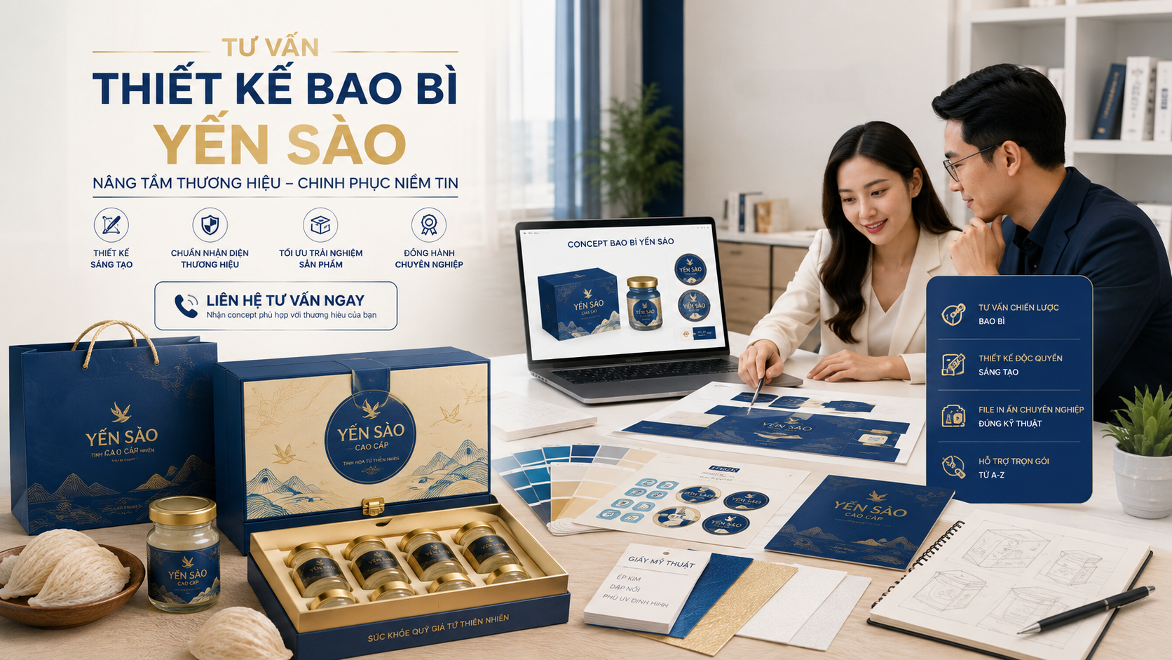 Bao bì yến sào cần thể hiện những thông tin gì để chuyên nghiệp và đúng chuẩn?